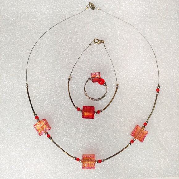 Silver Beaded Jewelry Set - Picture 5 of 10